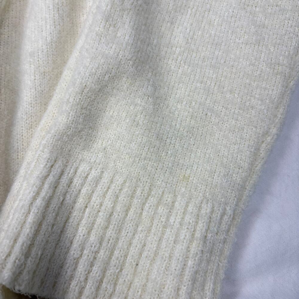 Nic + Zoe cream open collared long cardigan, piping detail. Size M. very soft - Picture 7 of 7